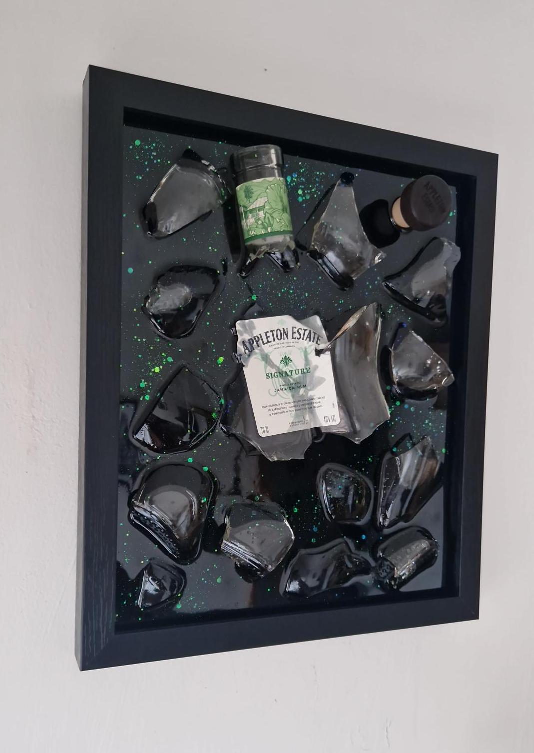 Appleton Rum Smashed Bottle Wall Art