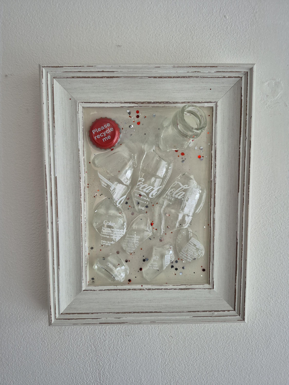 Coca Cola Smashed Bottle Art