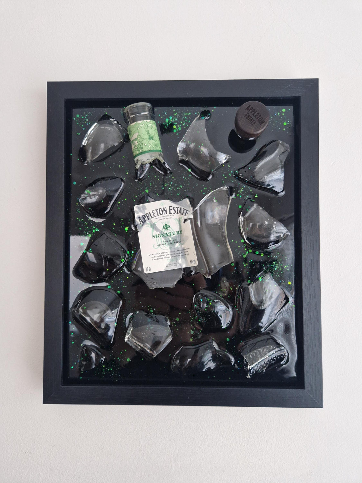 Appleton Rum Smashed Bottle Wall Art