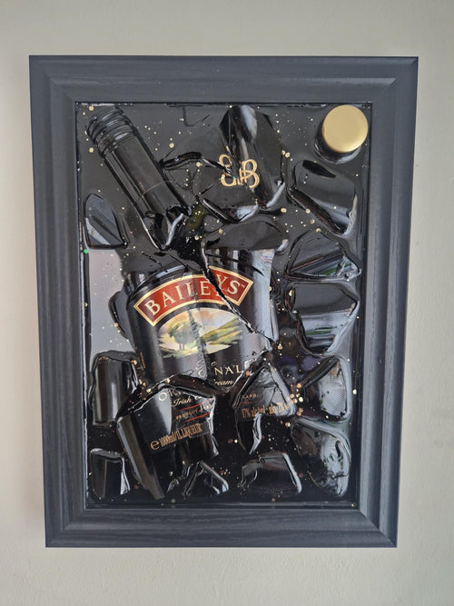 Bailey’s Smashed Bottle Art