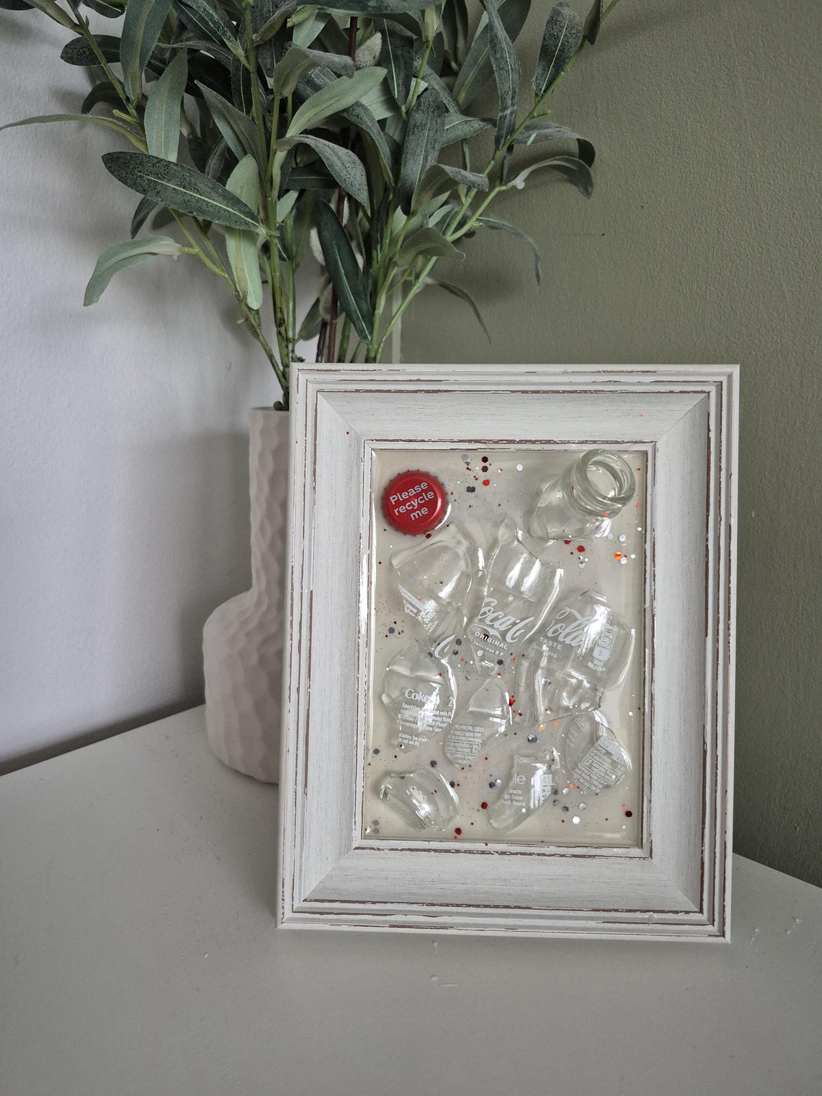 Coca Cola Smashed Bottle Art