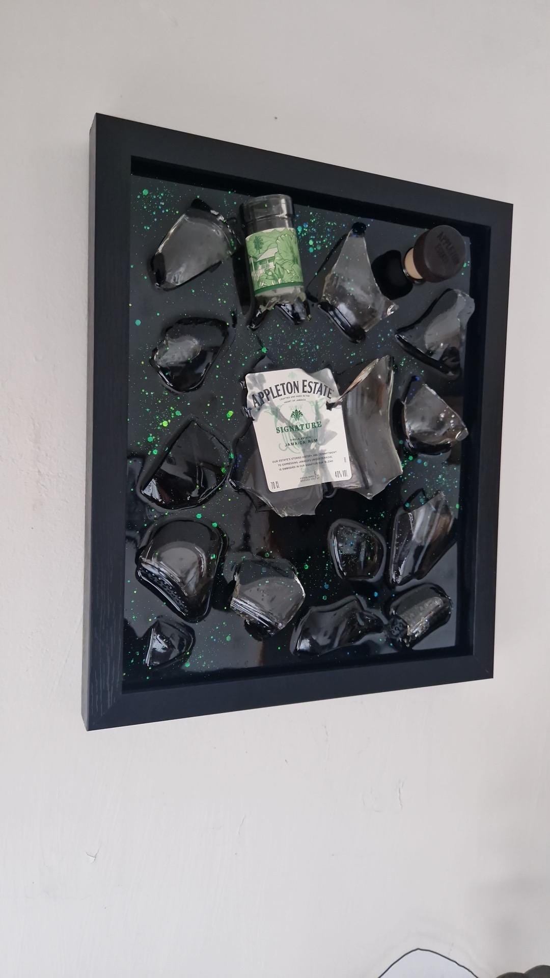 Bespoke Smashed Bottle Art - Handmade to order
