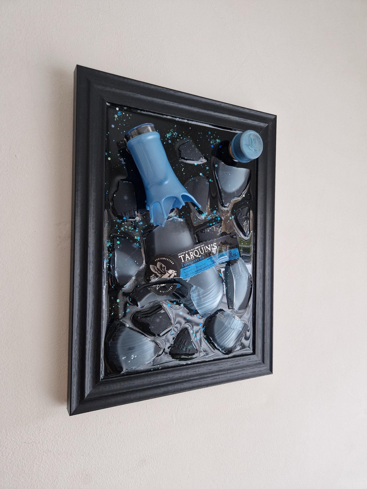Tarquin’s Cornish Gin Smashed Bottle Art