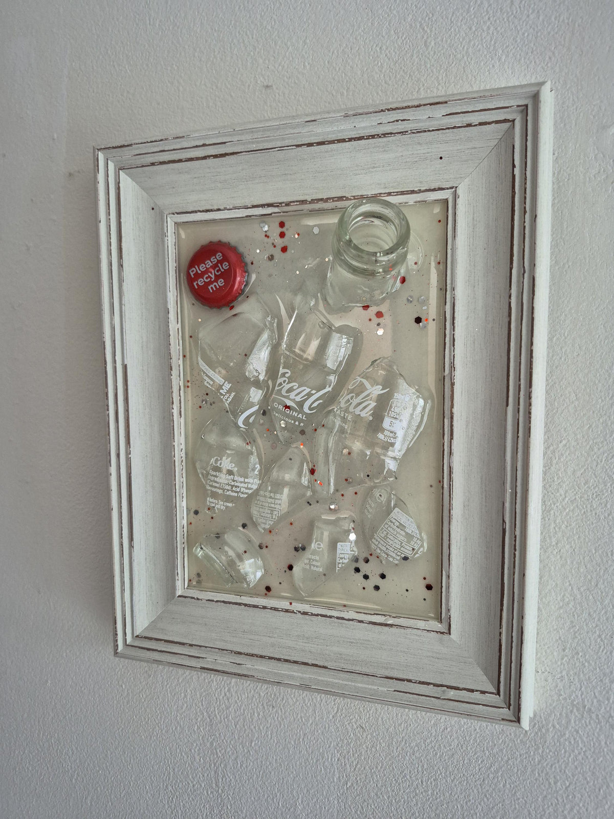 Coca Cola Smashed Bottle Art